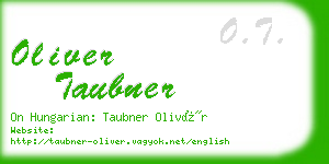 oliver taubner business card